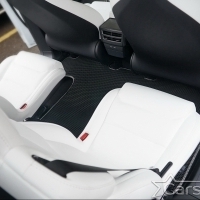 Коврики текстильные на Tesla Model X 6 мест 3 ряда (2015->) 