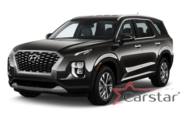 Текстильные коврики для Hyundai Palisade I 3 ряда (2018->)