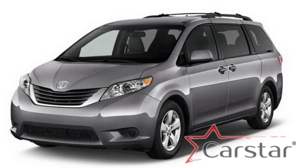 Автомобильные коврики EVA 3D для Toyota Sienna III 6 мест (2010-2020)