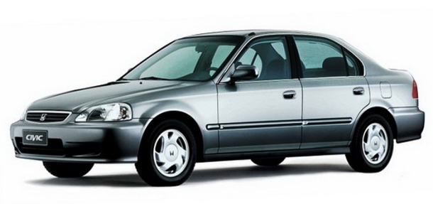 Автомобильные коврики EVA 3D для Honda Civic VI 5D лифтбек (1995-2001)